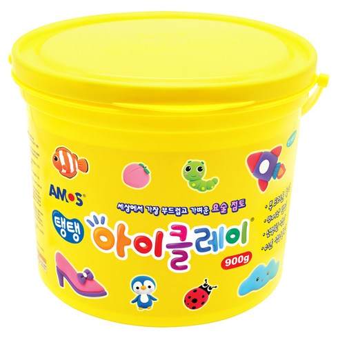 아모스 유아용 아이클레이, 노랑, 900g, 1개