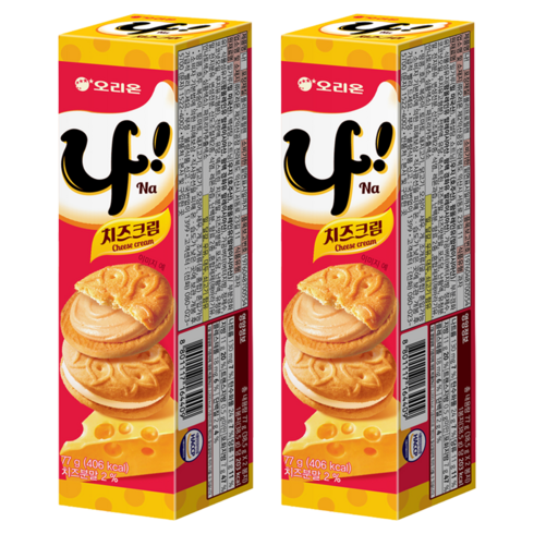 오리온 나샌드, 77g, 2개
