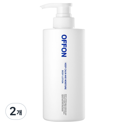 오프온 킴 캄 앤드 모이스처 바디로션 플로럴 머스크향, 500ml, 2개