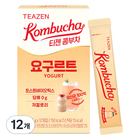 티젠 콤부차 요구르트, 5g, 10개입, 12개