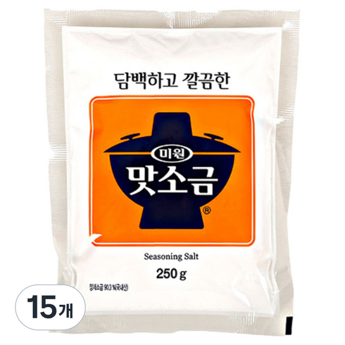 미원 맛소금, 250g, 15개