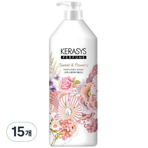 케라시스 퍼퓸 린스 스위트 앤 플라워리, 1L, 15개