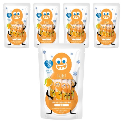 LUKT 킨디 얼려먹는 젤리 10p, 200g, 5개, 망고