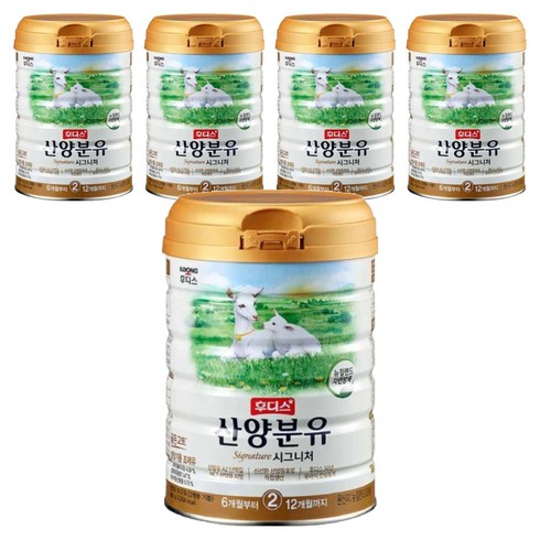 일동후디스 시그니처 산양분유 2단계, 800g, 5개