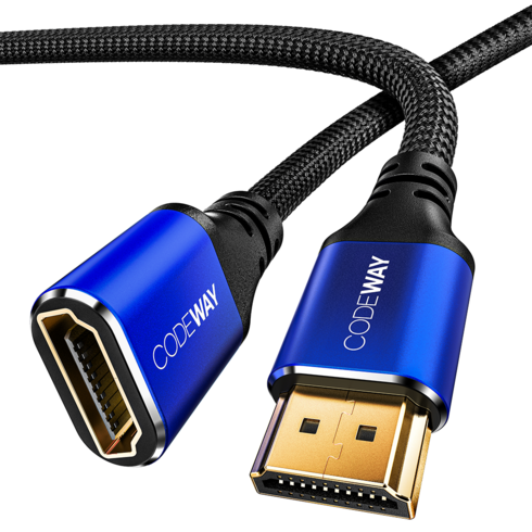 코드웨이 HDMI 연장 케이블 UHD 4K, 1개, 1m
