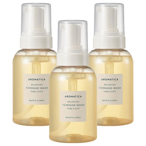 [비건라이프] 아로마티카 퓨어 앤 소프트 여성청결제, 300ml, 3개