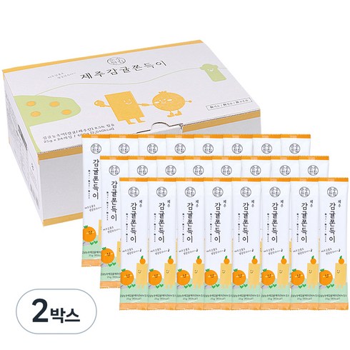 순수한집 제주 감귤 쫀득이, 600g, 2개