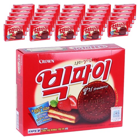 크라운 빅파이 딸기, 324g, 30개