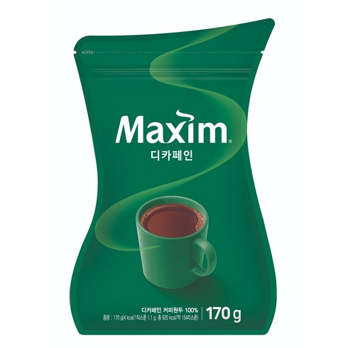 맥심 디카페인 원두커피믹스, 170g, 1개입, 1개