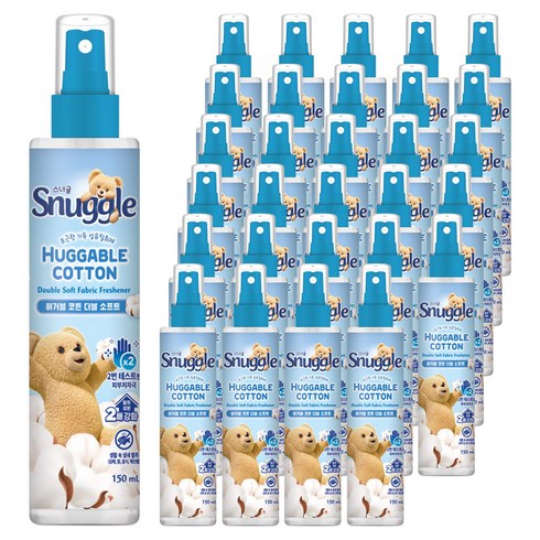 스너글 허거블 코튼 더블 소프트 섬유탈취제 본품, 150ml, 30개