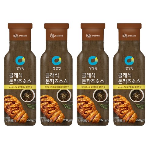 청정원 클래식 돈카츠 소스, 250g, 4개