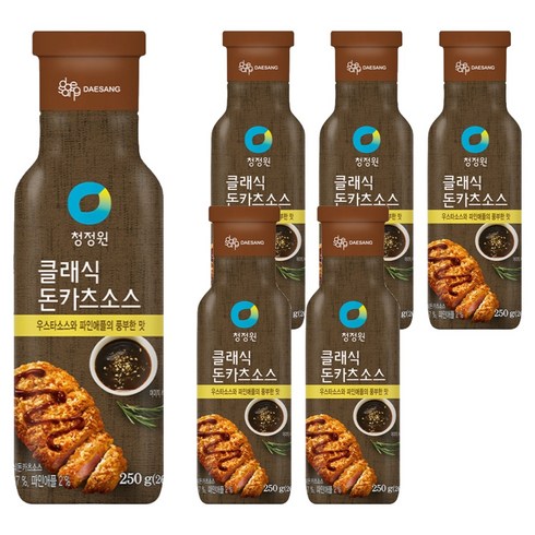 청정원 클래식 돈카츠 소스, 250g, 6개
