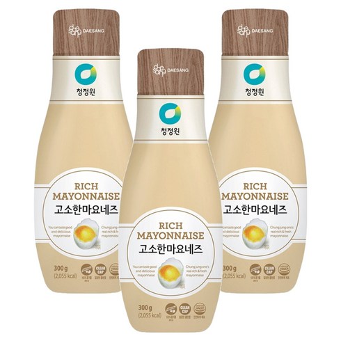 청정원 고소한 마요네즈, 300g, 3개