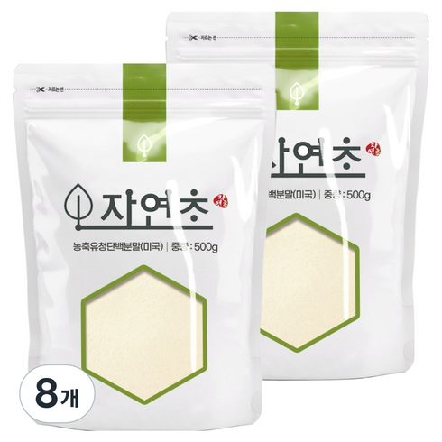 자연초 농축유청단백분말, 8개, 500g