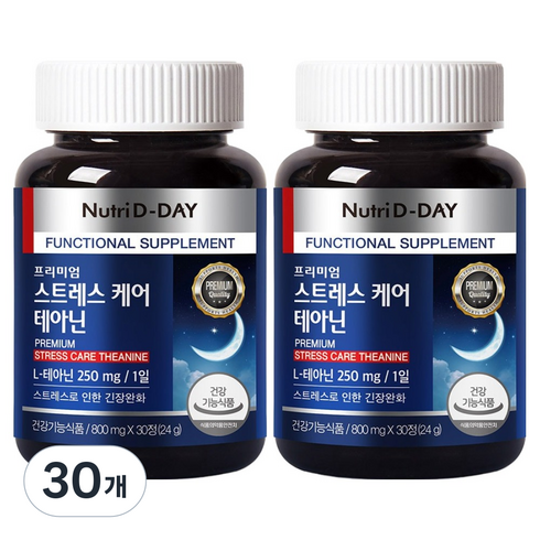 뉴트리디데이 스트레스 케어 테아닌 30정, 24g, 30개