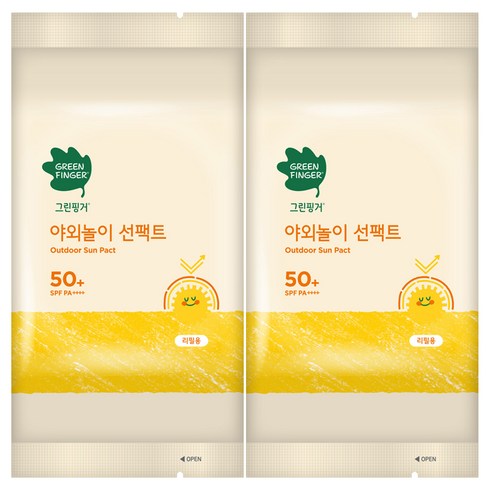 그린핑거 촉촉선팩트 소프트블록 리필, 16g, 2개