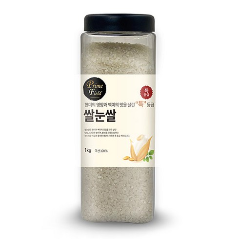 Prime Field 쌀눈쌀 백미 특등급, 1kg, 1개