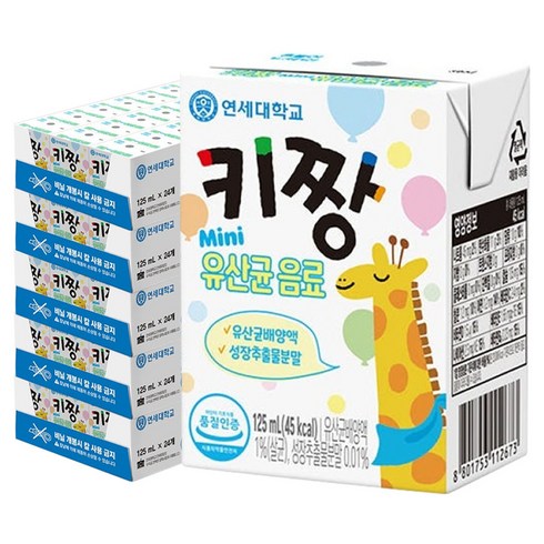 연세키짱 유산균 음료, 125ml, 120개