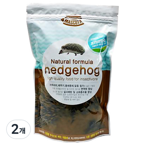 서울아쿠아룸 네츄럴 포뮬러 프리미엄 고슴도치사료, 600g, 2개