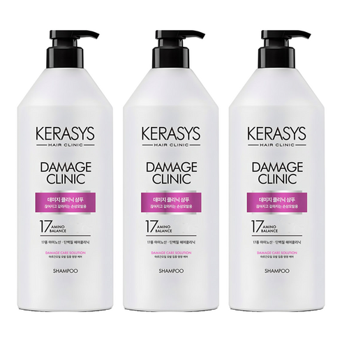 케라시스 데미지 클리닉 샴푸 플러스, 980ml, 3개