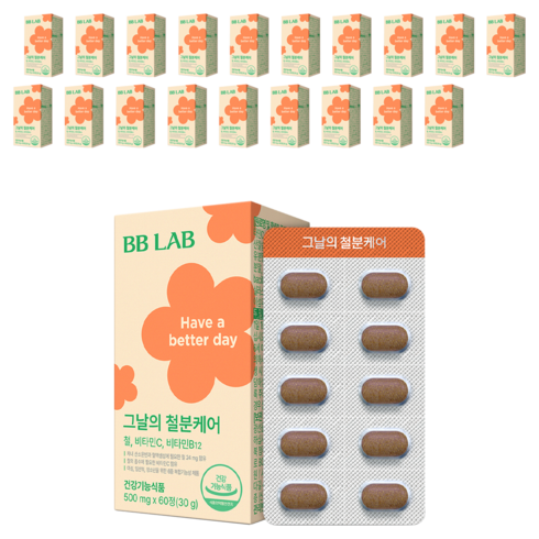 비비랩 그날의 철분케어, 60정, 20개