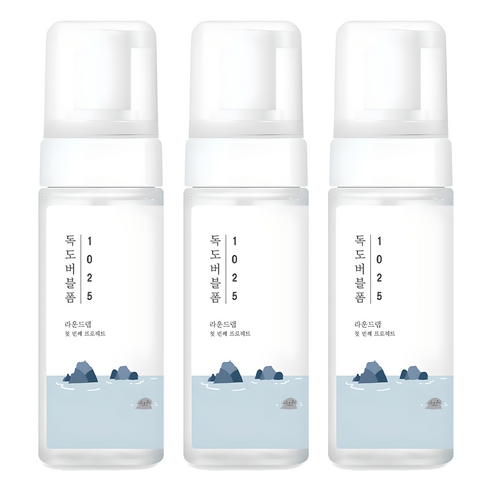 라운드랩 1025 독도 버블 클렌징 폼, 150ml, 3개