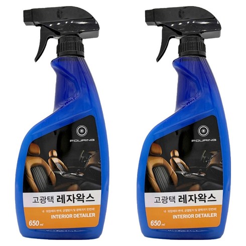 훠링 고광택 레자왁스, 650ml, 2개