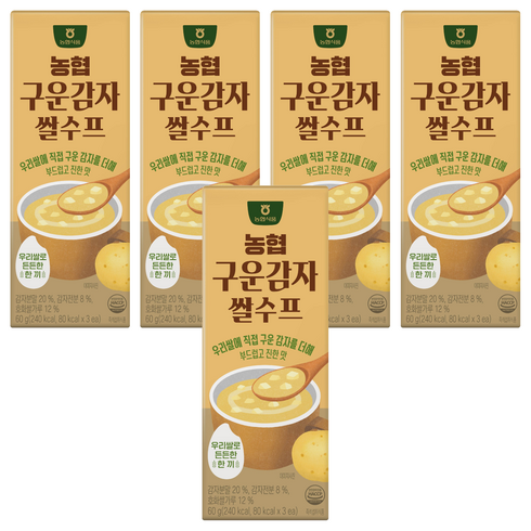 농협식품 구운감자 쌀수프, 60g, 5개