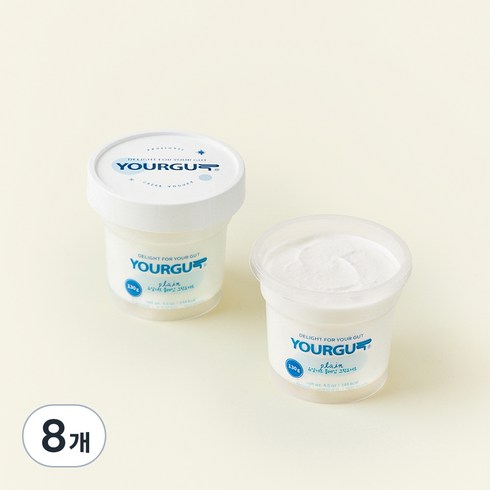 유얼거트 플레인 그릭요거트, 130g, 8개