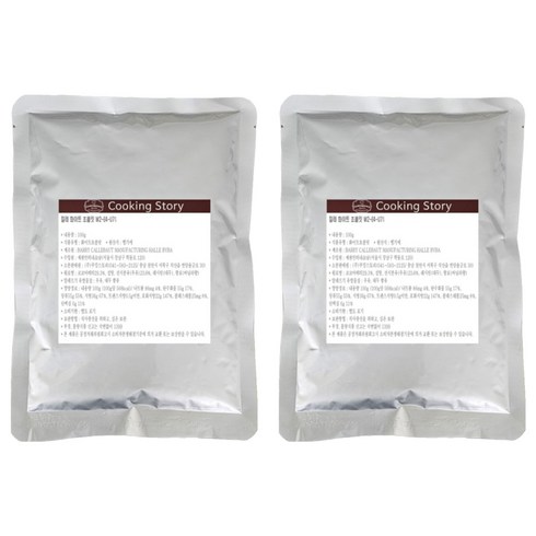 쿠킹스토리 칼레 W2-E4-U71 깔리바우트 화이트 커버춰초콜릿, 100g, 2개