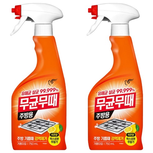 무균무때 주방용 세정제, 750ml, 2개