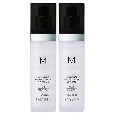 미샤 M 시그너처 링클 필업 비비크림 SPF45 PA++, 21호화사한베이지, 44g, 2개
