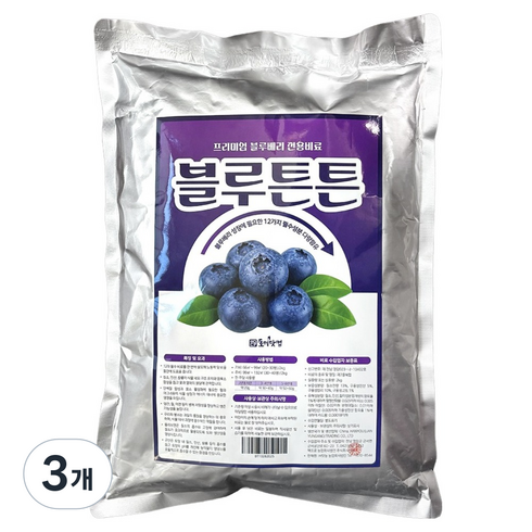 호미닷컴 블루튼튼 블루베리 비료, 2kg, 3개