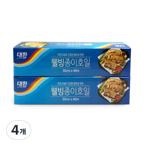 대한웰빙은박 종이호일, 40m, 2개입, 4개