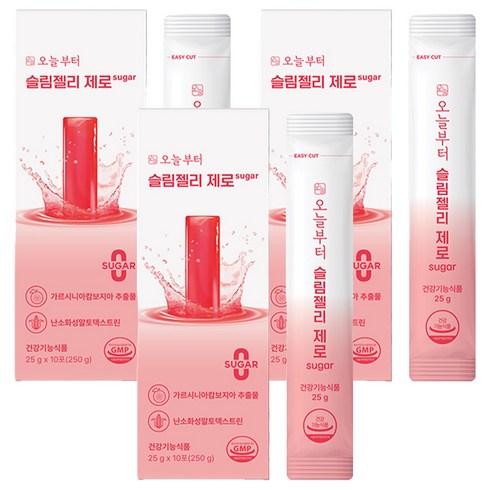 오늘부터 슬림젤리 제로슈가 다이어트 보조제 석류맛, 250g, 3개