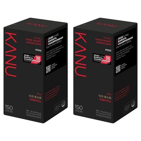 카누 다크 로스트 아메리카노 원두커피스틱, 900mg, 150개입, 2개