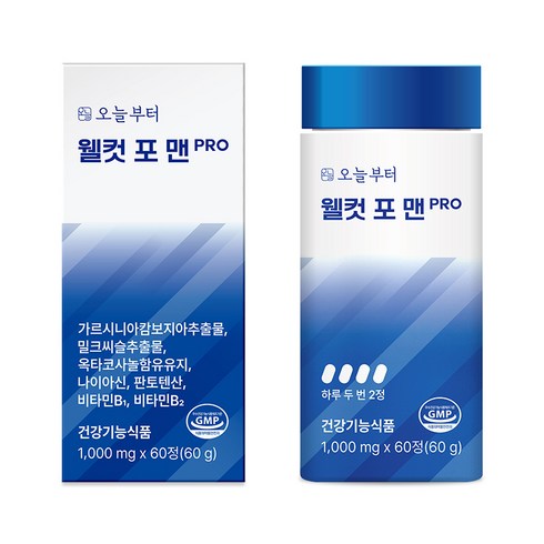 오늘부터 웰컷 포 맨 PRO, 1개, 60정