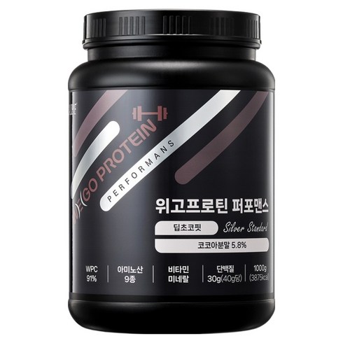 칼로바이 단백질쉐이크 퍼포맨스 WPC 실버 딥초코핏, 1kg, 1개