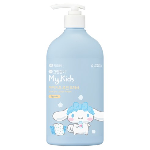 그린핑거 마이키즈 프레쉬 시나모롤 에디션 키즈 로션, 500ml, 1개