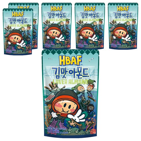 HBAF 바프 김맛 아몬드, 190g, 6개