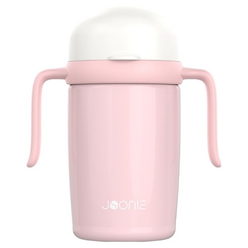 주니 유아용 스테인레스 자기주도 컵 2세대, 240ml, 1개, 핑크