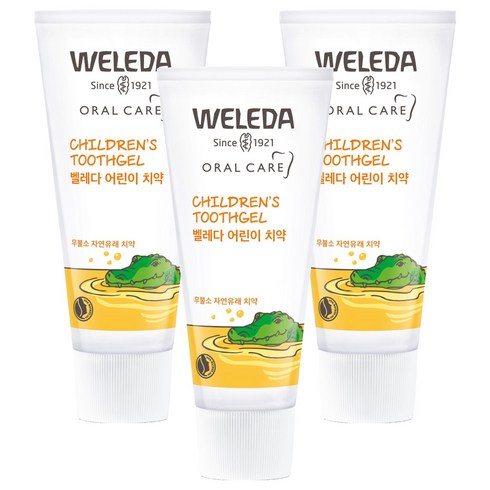 벨레다 무불소 어린이 치약, 50ml, 1개입, 3개
