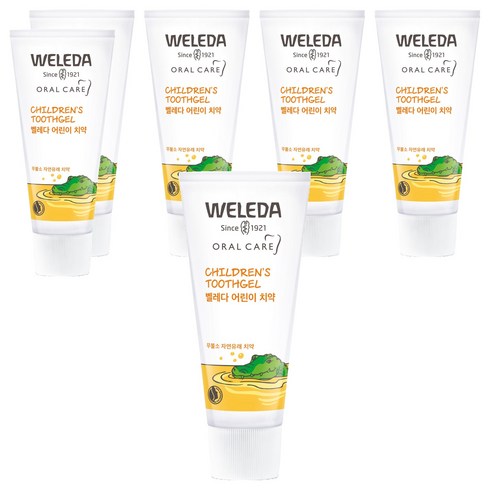 벨레다 무불소 어린이 치약, 50ml, 1개입, 6개
