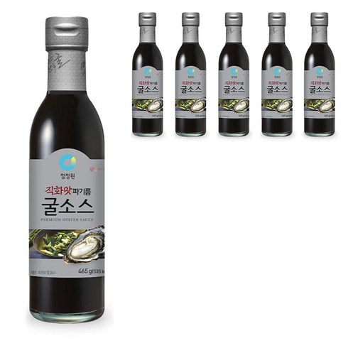 청정원 직화맛 파기름 굴소스, 465g, 6개