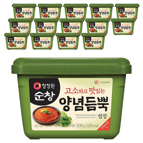 청정원순창 양념듬뿍 쌈장, 500g, 15개