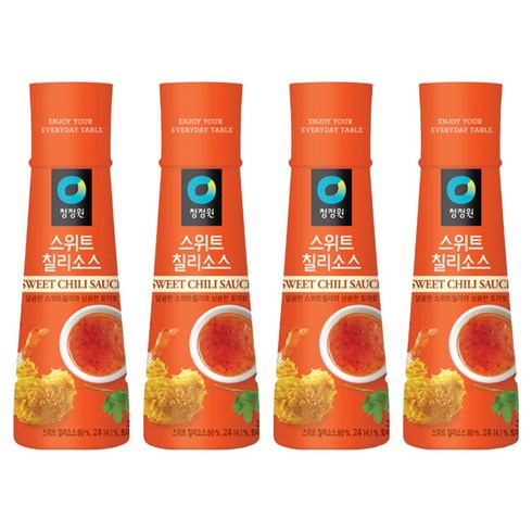 대상 청정원 스위트칠리소스, 365g, 4개