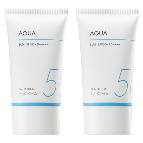 미샤 올 어라운드 세이프 블록 아쿠아 선크림 SPF50+ PA++++, 50ml, 2개