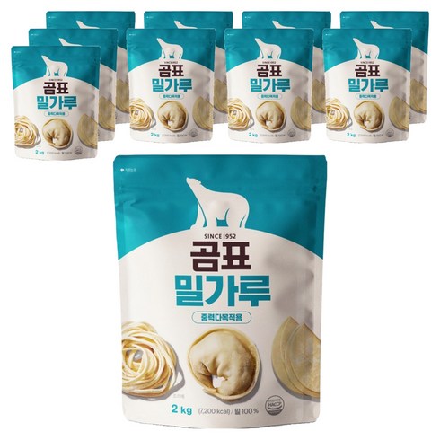곰표 밀가루 중력다목적용, 2kg, 10개