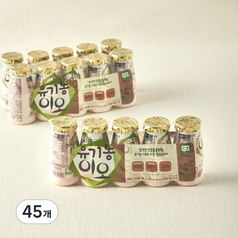 남양유업 이오 유기농 요구르트, 80ml, 5개입, 9개