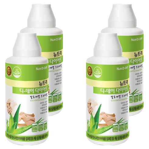 뉴트리디데이 다이어트 알로에겔 오리지날, 1L, 4개